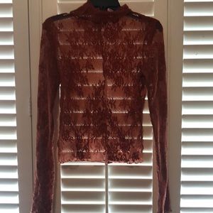 Free People lace turtleneck